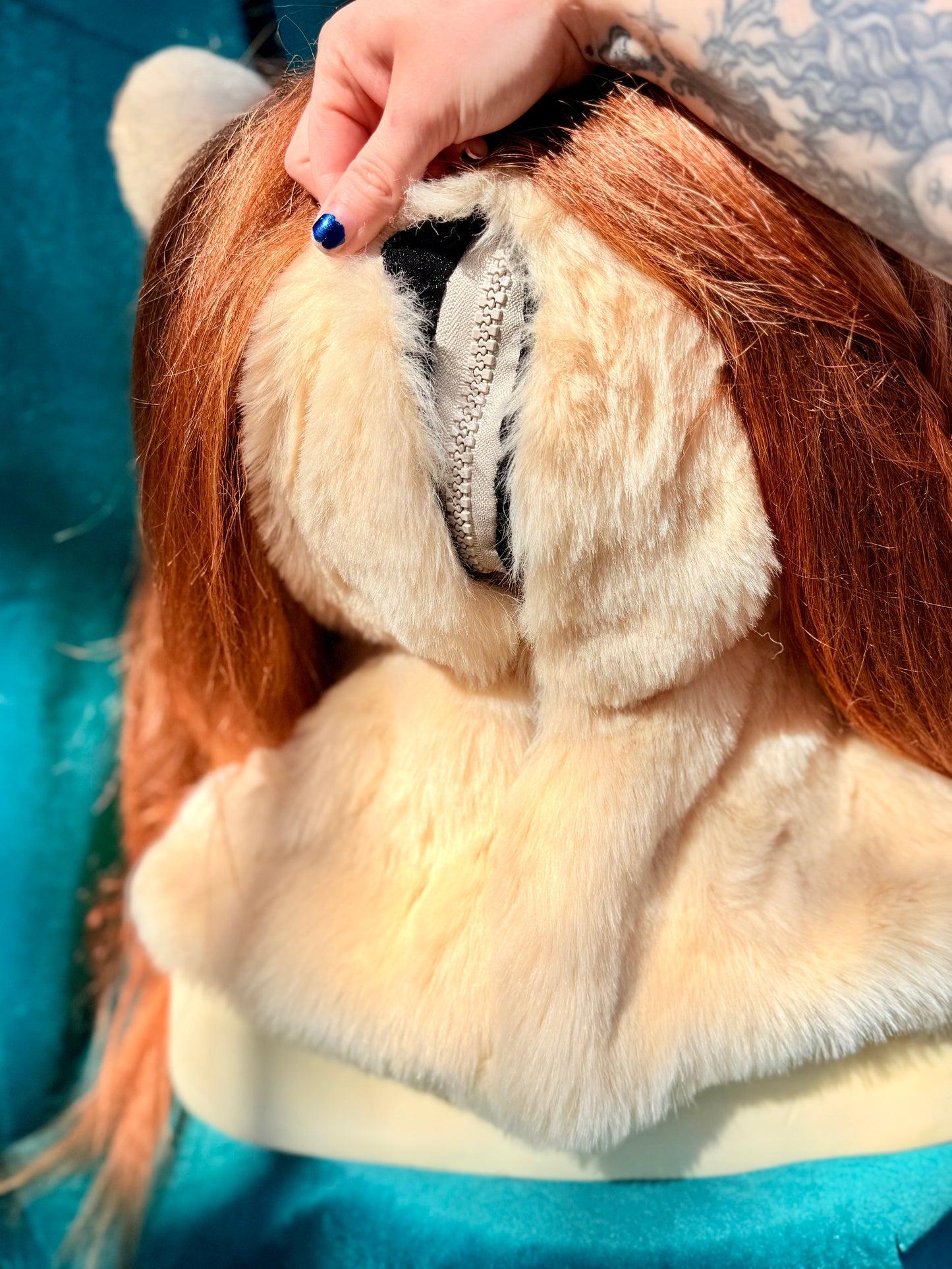 Realistic Fantasy Lady Lioness Costume/Fursuit Partial - includes Head, Paws, and Tail