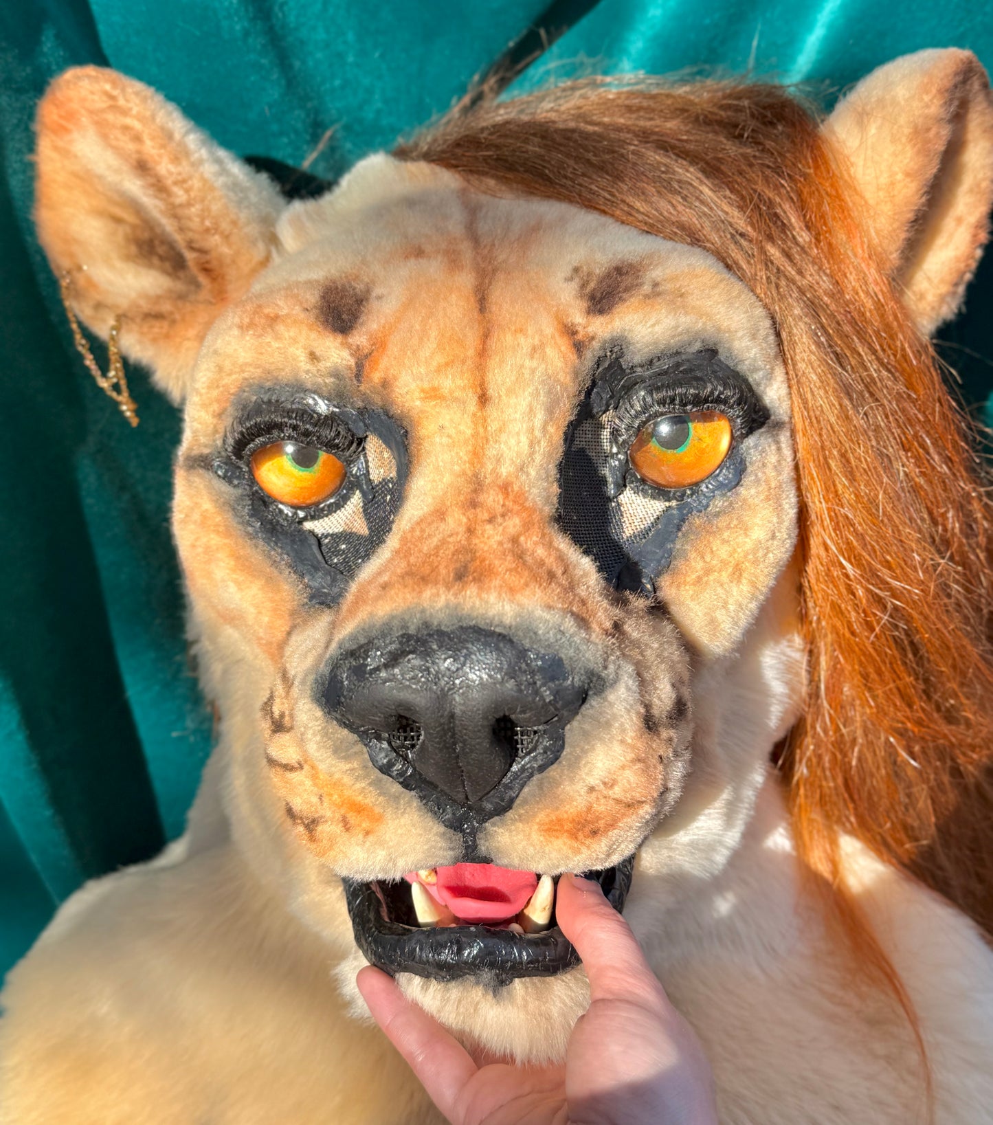 Realistic Fantasy Lady Lioness Costume/Fursuit Partial - includes Head, Paws, and Tail
