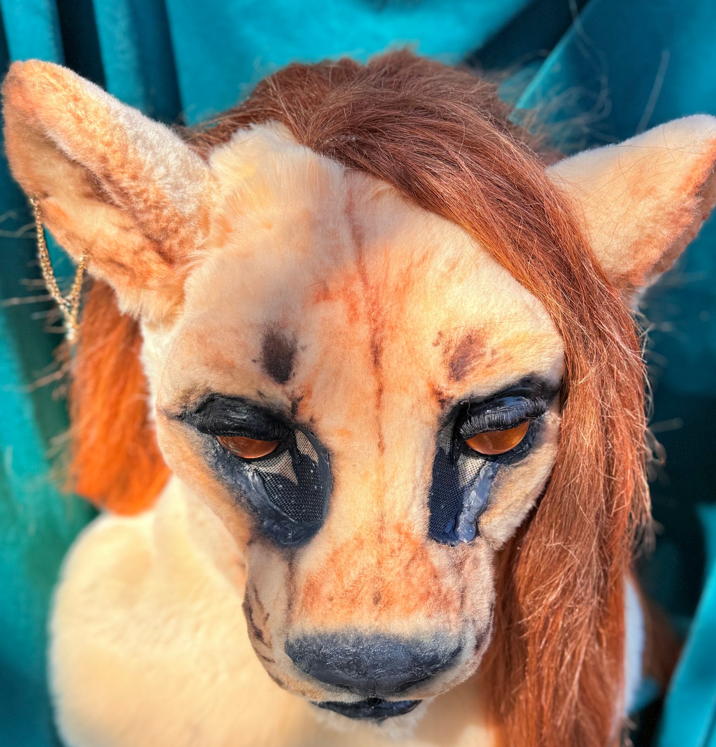 Realistic Fantasy Lady Lioness Costume/Fursuit Partial - includes Head, Paws, and Tail