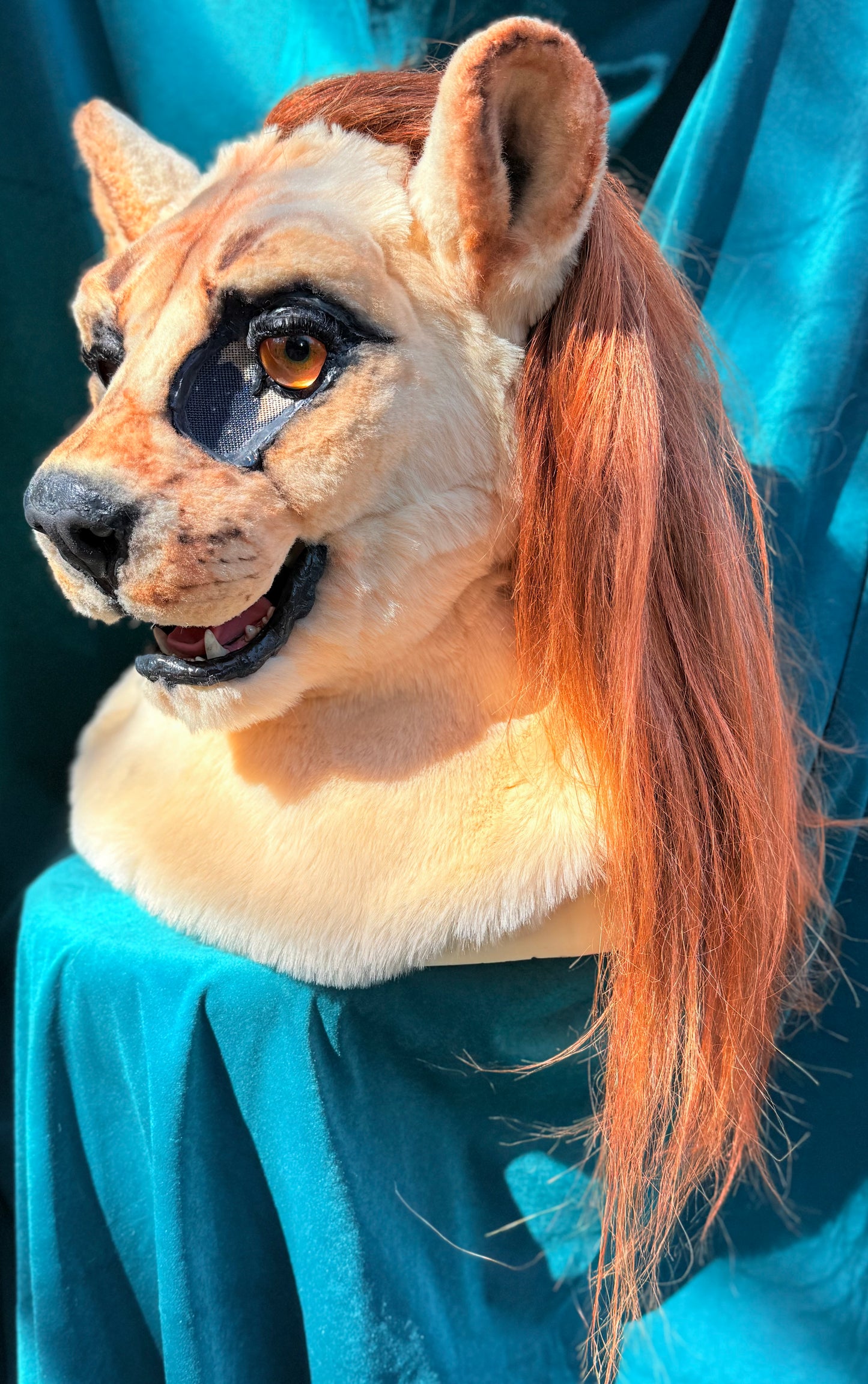 Realistic Fantasy Lady Lioness Costume/Fursuit Partial - includes Head, Paws, and Tail