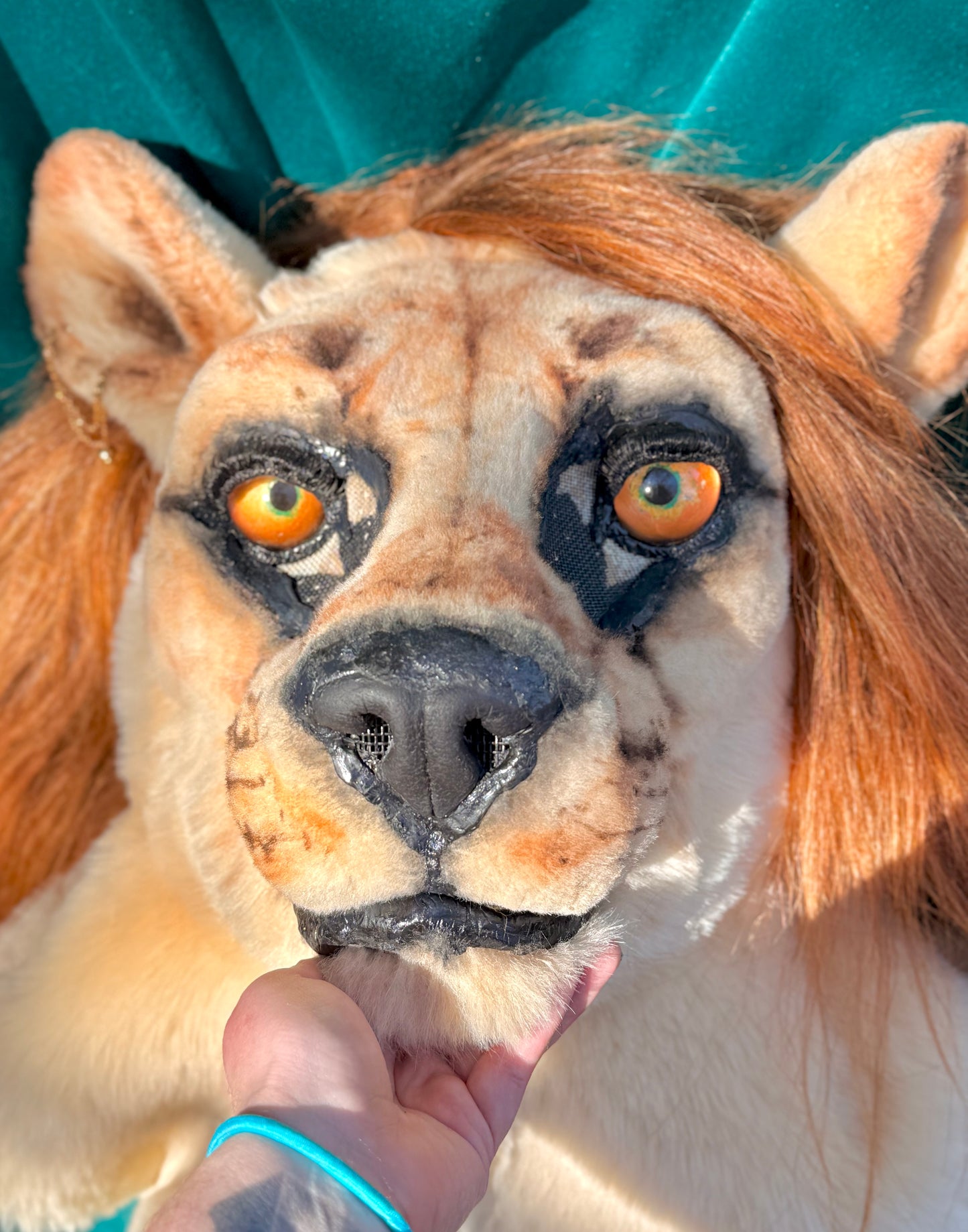 Realistic Fantasy Lady Lioness Costume/Fursuit Partial - includes Head, Paws, and Tail