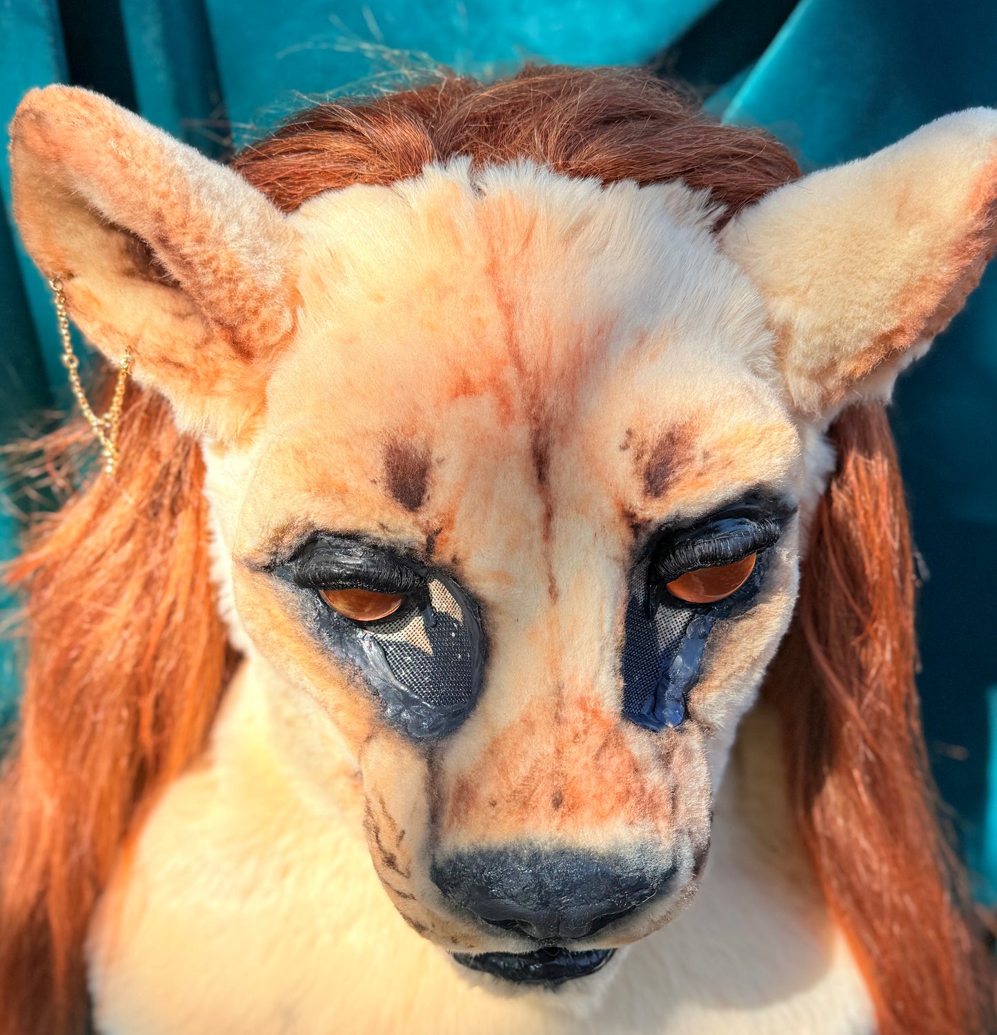 Realistic Fantasy Lady Lioness Costume/Fursuit Partial - includes Head, Paws, and Tail
