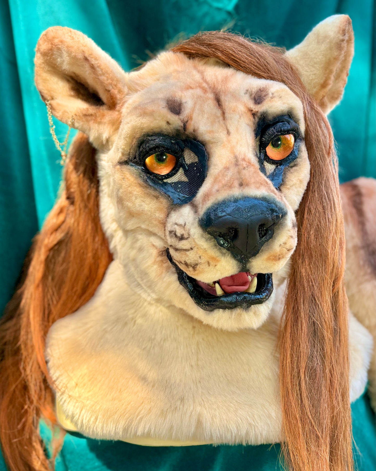 Realistic Fantasy Lady Lioness Costume/Fursuit Partial - includes Head, Paws, and Tail