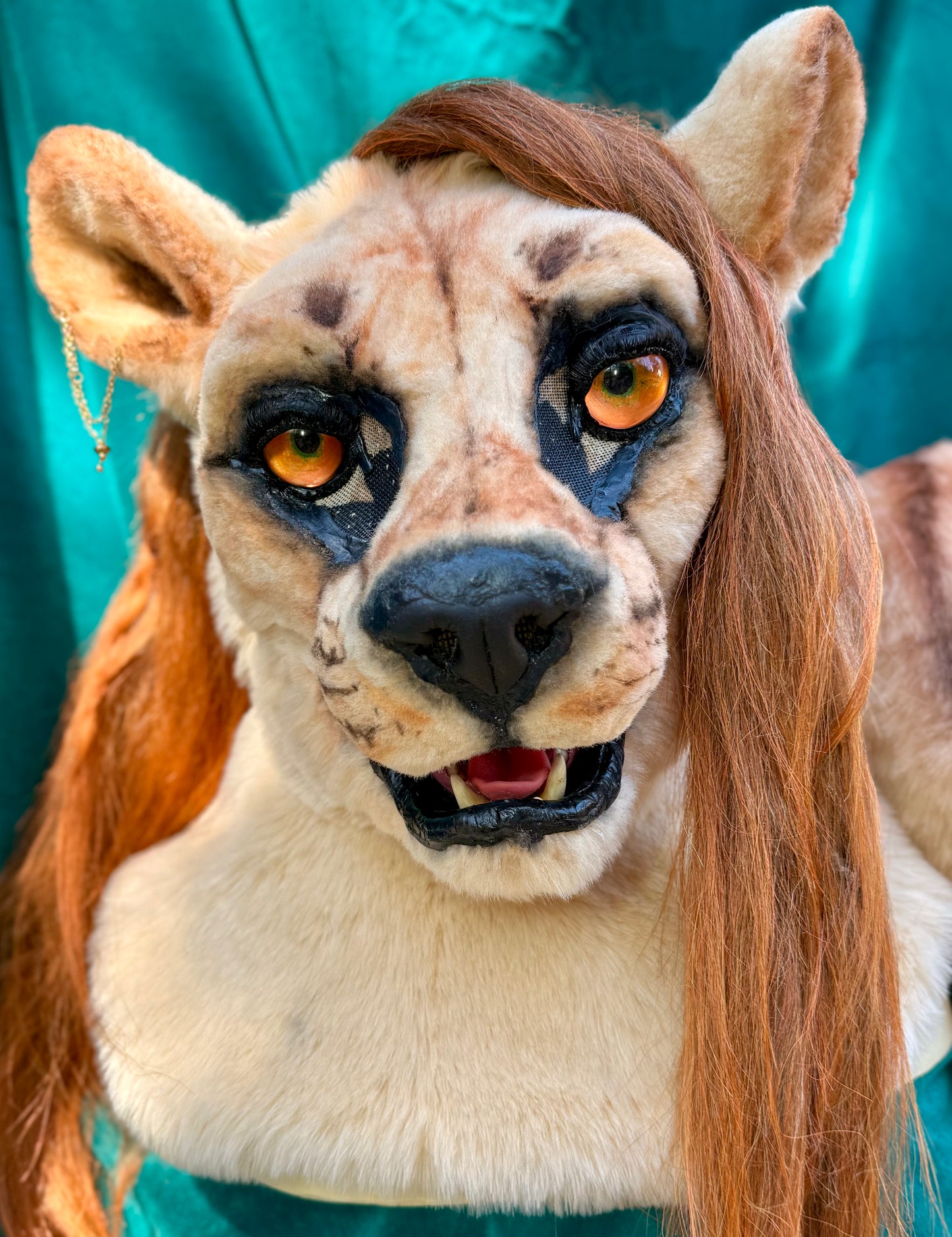 Realistic Fantasy Lady Lioness Costume/Fursuit Partial - includes Head, Paws, and Tail